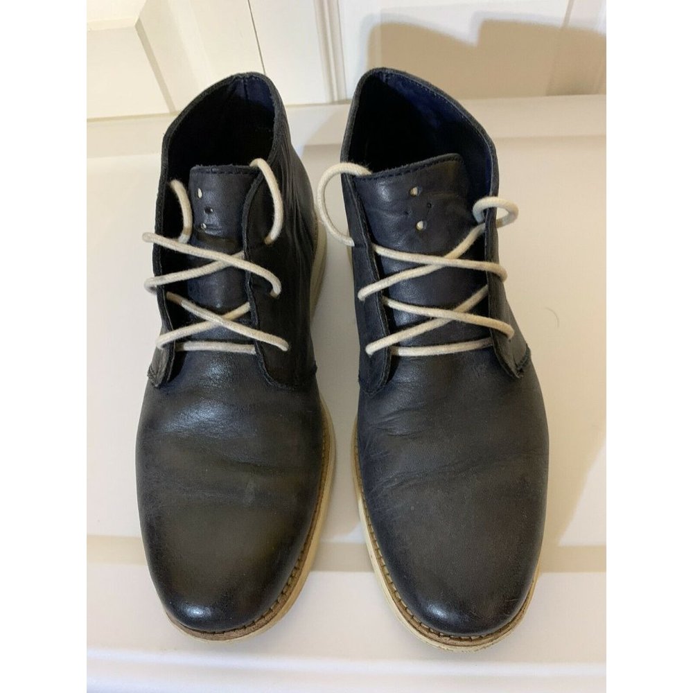Cole‎ Haan Grand OS Men’s Sz 8M Blue Leather Ankle Boot